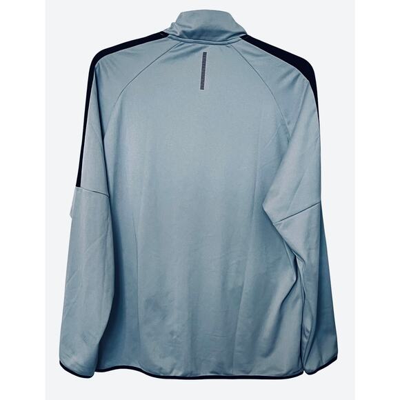 ALIVE LONG SLEEVE FRONT FULL ZIP JACKET, MENS, XL, LIGHT BLUE WITH BLACK TRIM - Picture 4 of 12
